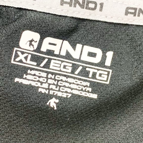 AND1 Basketball Tank Top Sleeveless Jersey Reflective Stripe - Picture 5 of 6